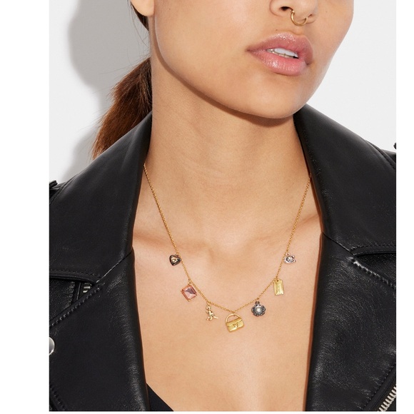 Coach Signature Mini Handbag Charm Necklace - Picture 4 of 7